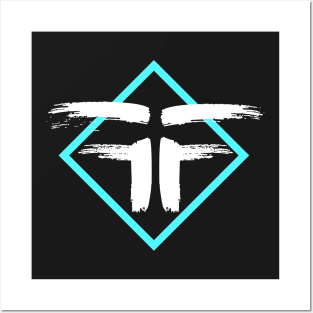 FF Diamond Logo (White) by Steve Govern Posters and Art